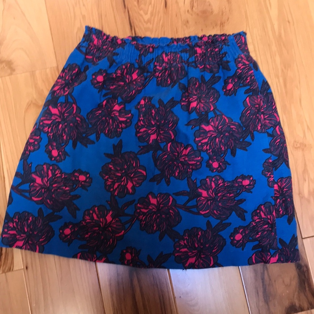 Size 4 j crew floral skirt